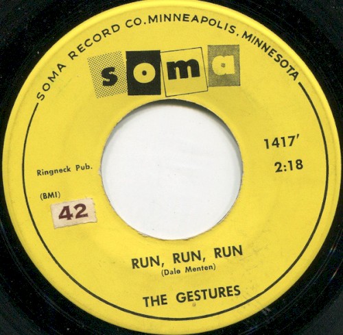 Album Poster | The Gestures | Run Run Run