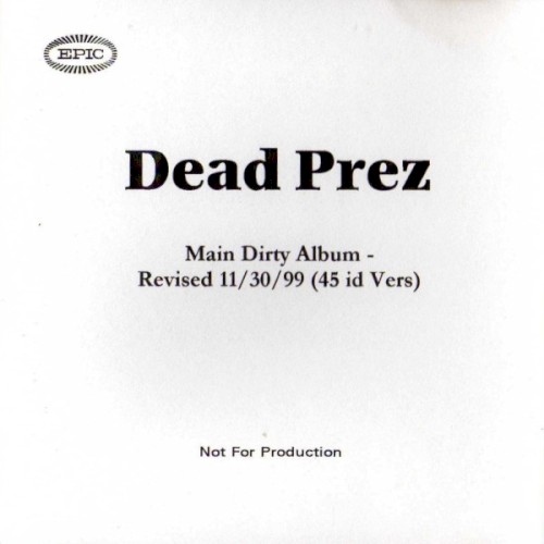 Album Poster | Dead Prez | Hip Hop