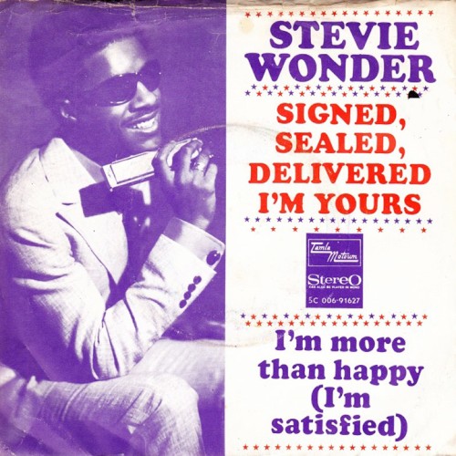 Album Poster | Stevie Wonder | Signed, Sealed, Delivered
