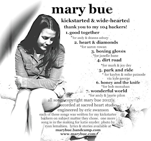 Album Poster | Mary Bue | Heart and Diamonds